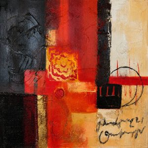 Cuadro abstracto horizontal 60x60 cm codigo 107