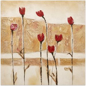 Cuadro flores horizontal 60x60 cm codigo 109