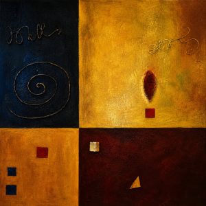 Cuadro abstracto horizontal 100x100 cm codigo 11