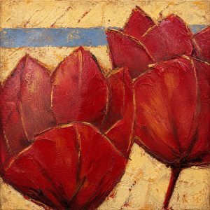 Cuadro flores horizontal 60x60 cm codigo 121