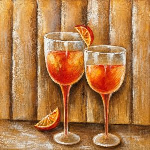 Cuadro copas horizontal 60x60 cm codigo 128