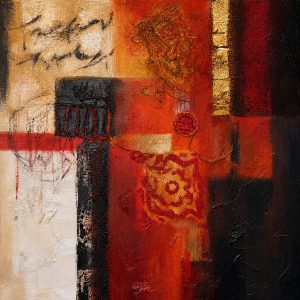Cuadro abstracto horizontal 60x60 cm codigo 130