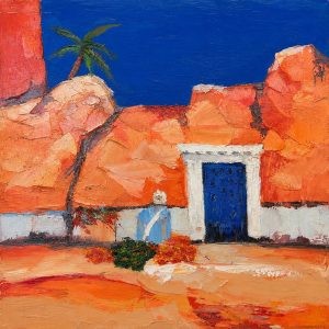 Cuadro casas playa horizontal 60x60 cm codigo 156-157