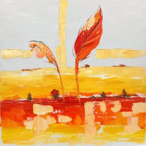 Cuadro abstracto horizontal 60x60 cm codigo 173-177
