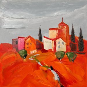 Cuadro casas horizontal 60x60 cm codigo 203-208
