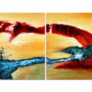 Cuadro abstracto horizontal 60x40 cm codigo 216