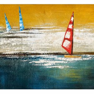 Cuadro veleros horizontal 120x80 cm codigo 22