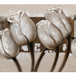 Cuadro flores vertical 60x120 cm codigo 49