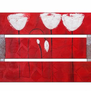 Cuadro flores horizontal 120x60 cm codigo 55