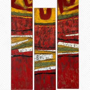 Cuadro abstracto vertical 81x146 cm codigo 60